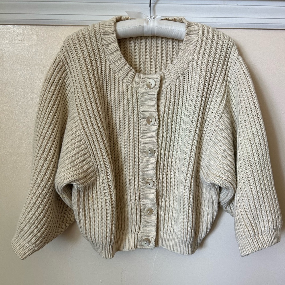 Misha & Puff Fisherman Cardigan in String